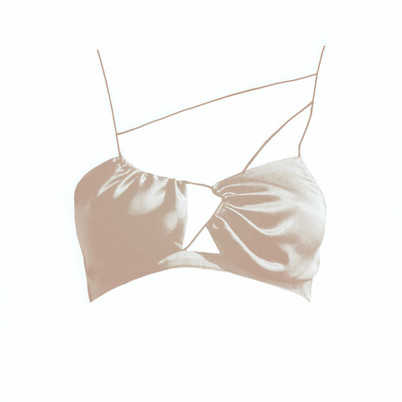 MAEVE SILK-SATIN TOP